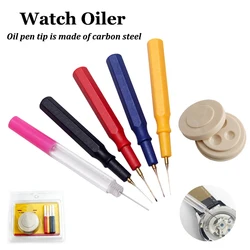 5Pcs Watch Lubricant Oiler Oil Pin Pen Watch Part Lubricating Oiling Repair Maintenance Tool Lubricant Applicator Watchmaker Kit