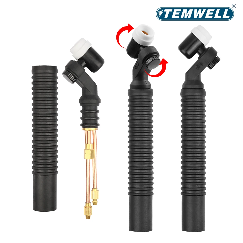 NR18 Tig Torch Head 360° Swivel Rotate Spin Neck Head 350A Swivel Welding Body For Argon Water Cooling - view 2