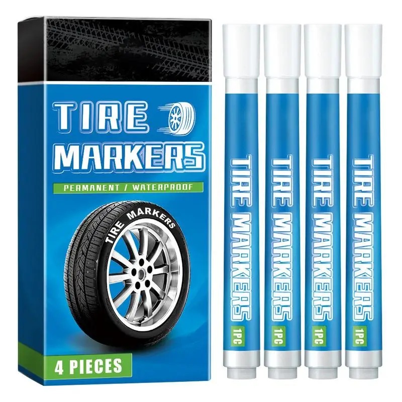 For Refer To Description Tire Paint Pen Permanent White Paint Pens Paint Marker Waterproof Marker Pen Quick Dry Oil Based Car