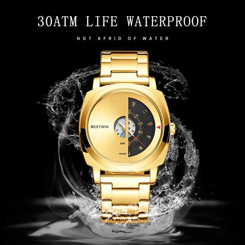 Top Brand Business Men Quartz Watches Dress Mens Watch Waterproof Creative Design Dial Relogio Masculino Montre Homme Dropship