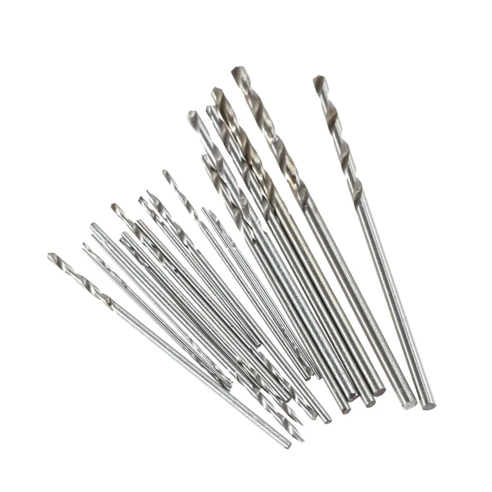 10/20pcs set 0.3mm-1.6mm Mini High Speed Steel Twist Drill Bit Set Micro HSS drill bit set with Case