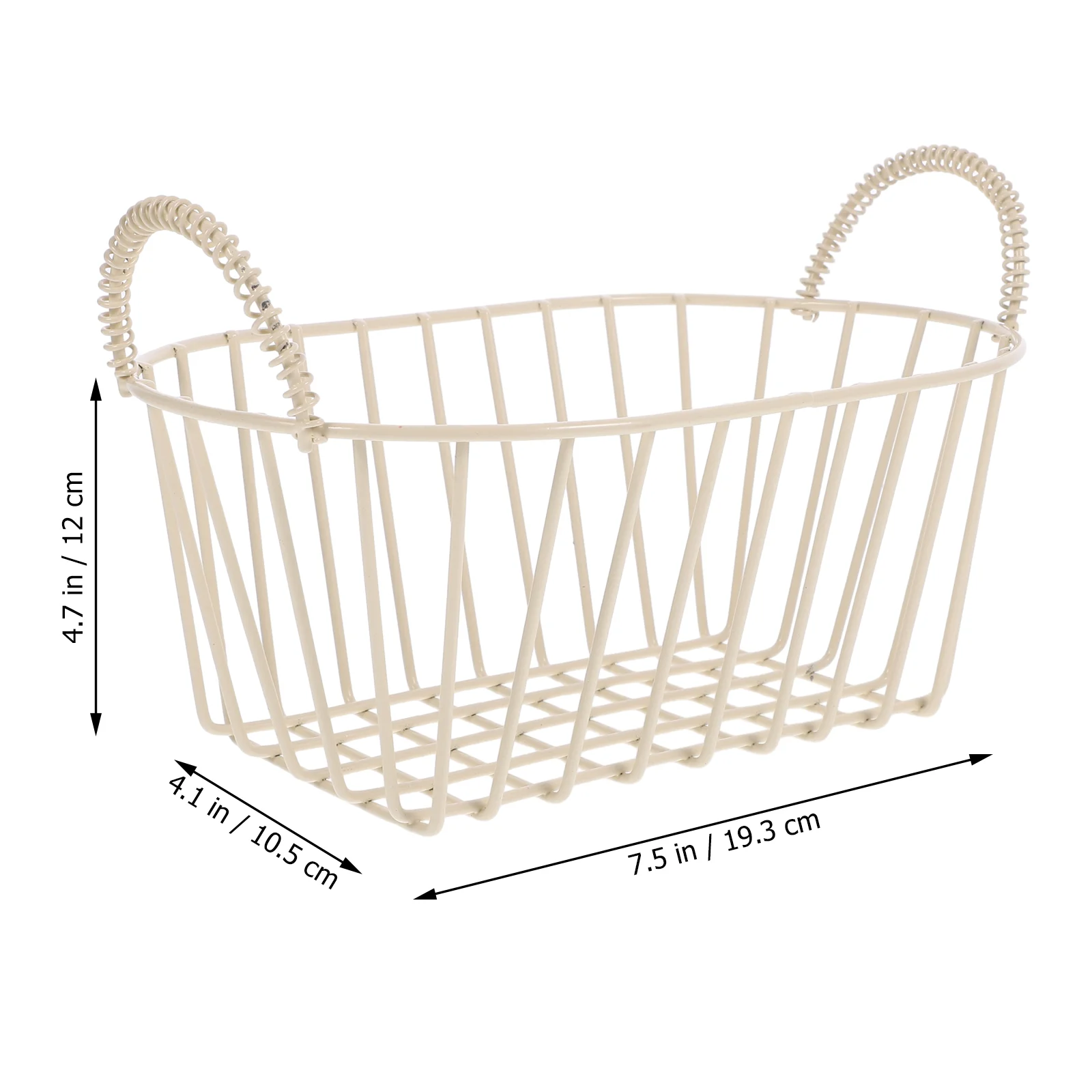 Mir en fil métallique pour fruits et légumes, en fer forgé, pour le shopping, petit bureau