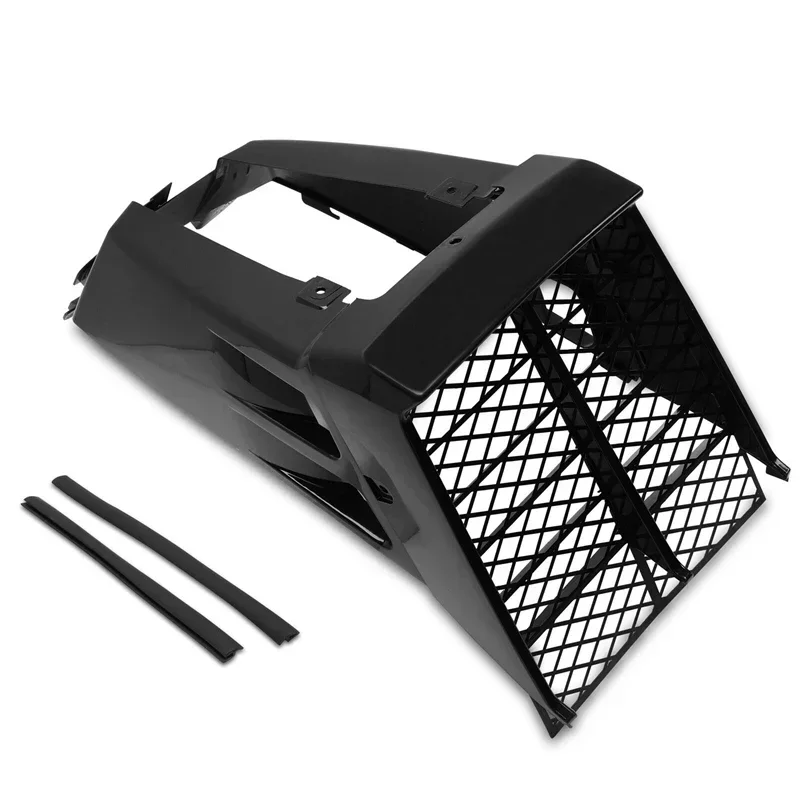 Plastic Gas Tank Side Cover With Radiator Grill Black For Yamaha Banshee 350 YFZ350 1987-2006