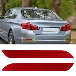 Car Rear Bumper Reflector Marker Light Reflector For BMW 5-Series F10 F18 Sedan Pre-facelift 2010-2013 Red 1pc Car Accessories