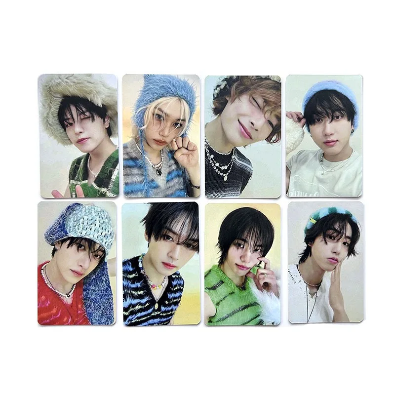 8Pcs-Set Kpop Group New Album ATE Lomo Cards HD Printed Photo Cards Collection Cards Fans Gift Album Decor Postcard