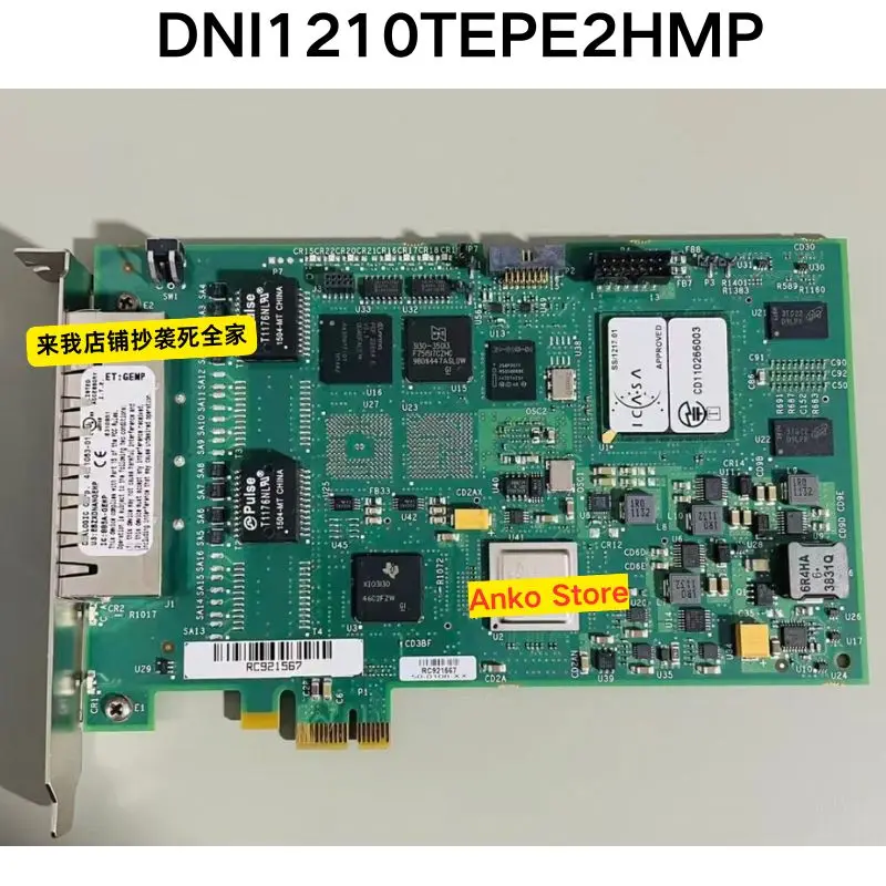 Second-hand test OK    DNI1210TEPE2HMP IP Voice Card ET:GEMP4 50-0108-XX PCI-E Interface
