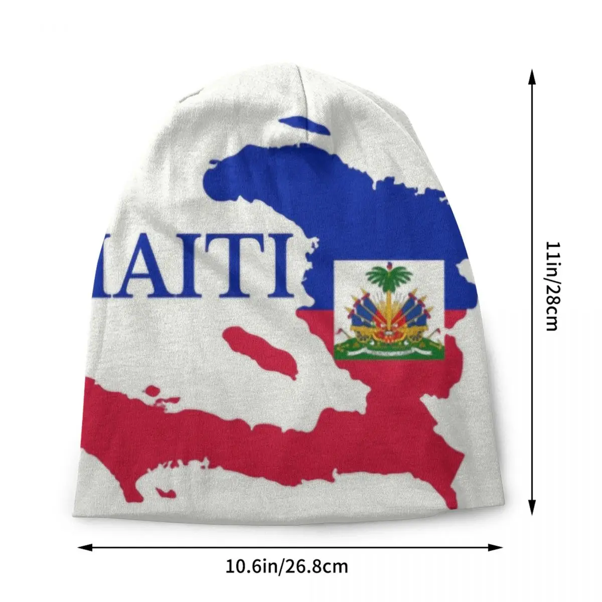 Haiti Map Flag Skullies Beanies Caps Men Women Unisex Trend Winter Warm Knitting Hat Adult Haitian Patriotic Bonnet Hats