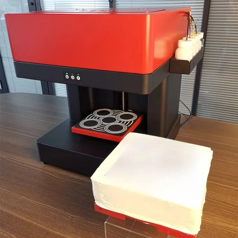 Multifunctional 3D Coffee Pizza Printer Edible Ink 5-18cm Print Height for Commercial Use