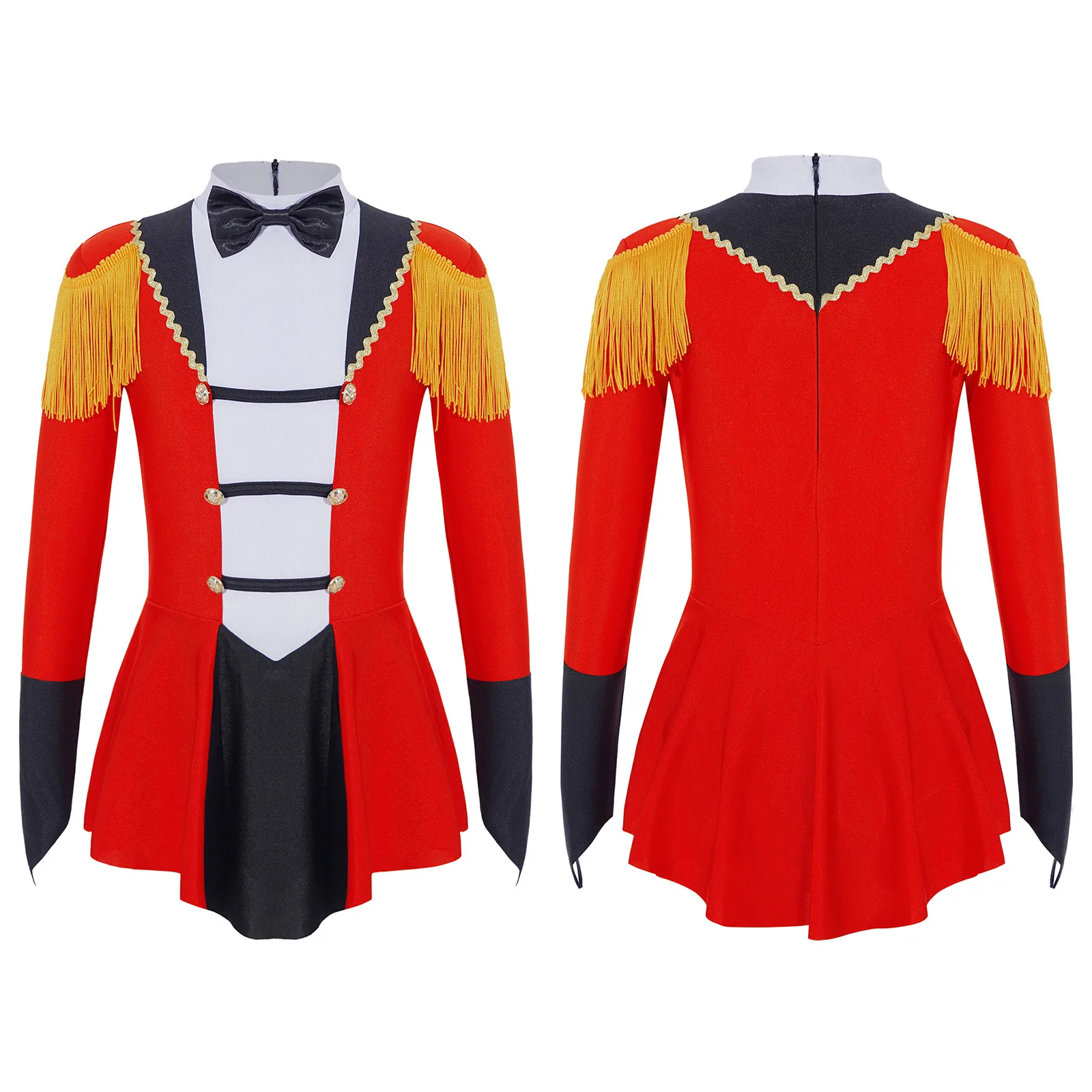 เด็กหญิง Honor Guard คอสเพลย์เครื่องแต่งกายคริสต์มาสฮาโลวีน Circus Lion Tamer Tutu ชุด William ศาลยุโรป Performance Uniform