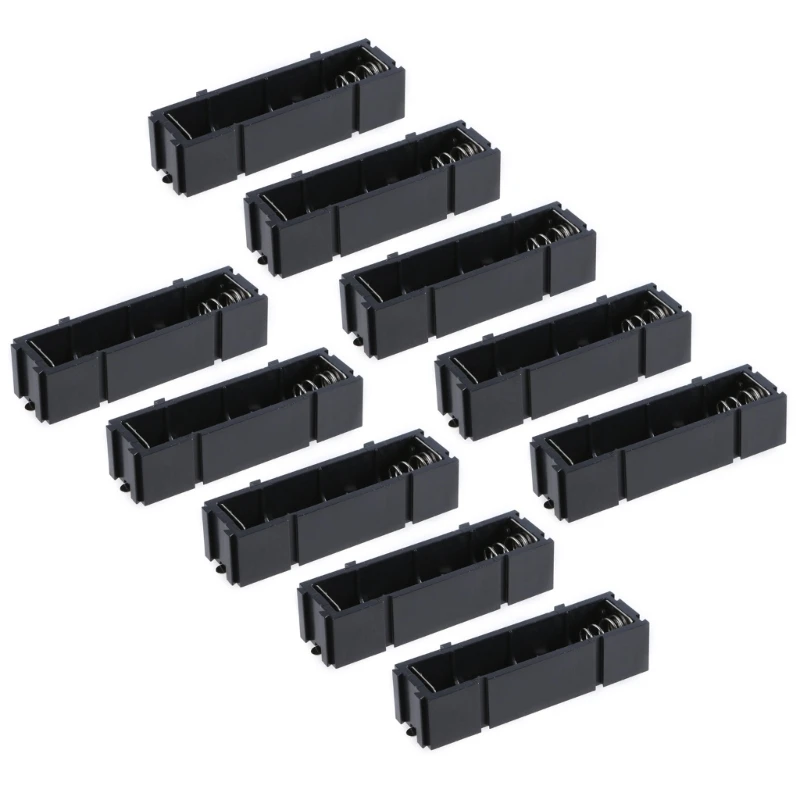 Battery Compartment Box Battery Holder Battery Storage for Educational Physics For Electronics Supply 1-10Slot Stackable