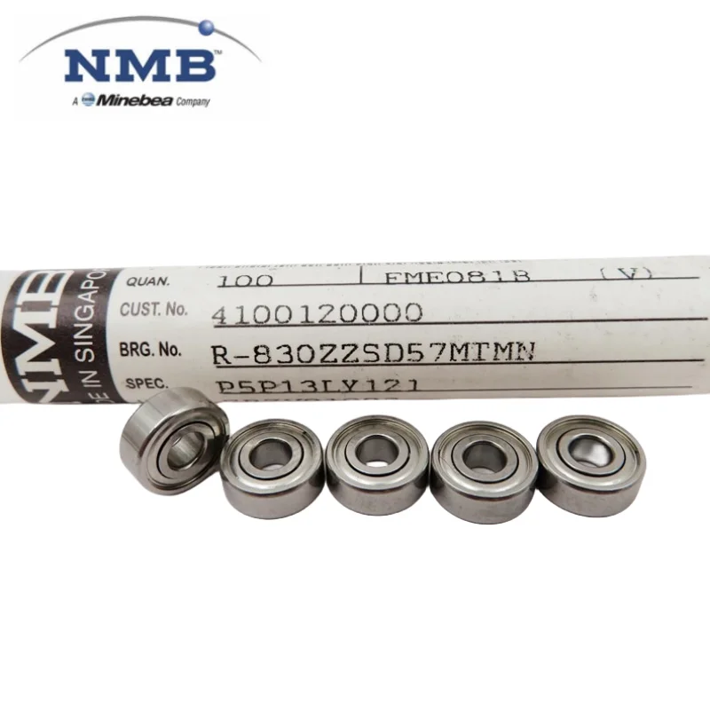 

50pcs original NMB high speed bearing R-830ZZ 693ZZ MR83ZZ miniature ball bearing 3x8x4 3x8x3 3x8x2.5 mm fan motor bearings 830