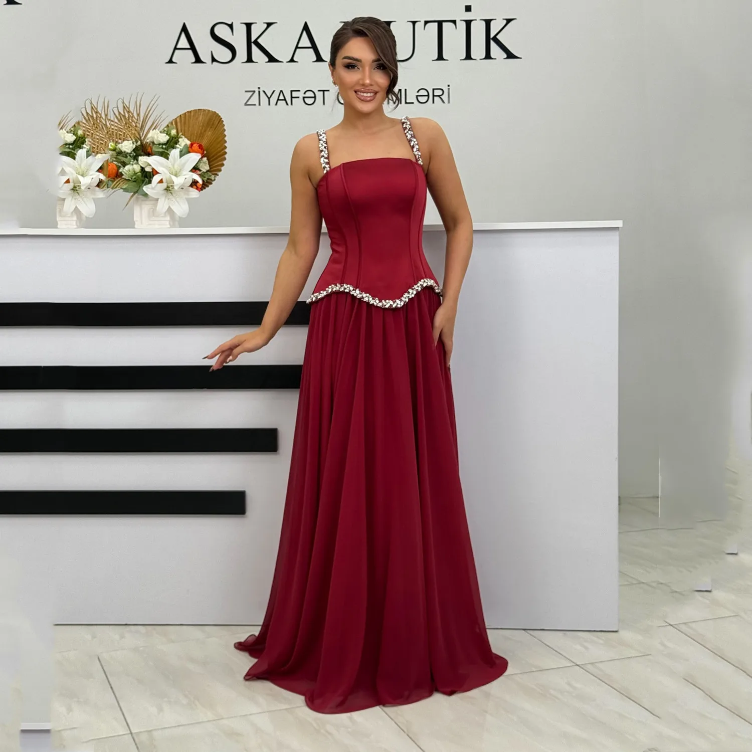 

Lorrtta Diamond Jewelry Women Evening Dress Customized Wedding Dresses for Parties Vestidos De Festa Elegant Party Dresses 2025