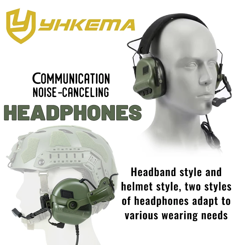 yhkema-tactical-communication-headsetshooting-noise-reducing-earmuffsprotect-hearing-and-sound-amplification
