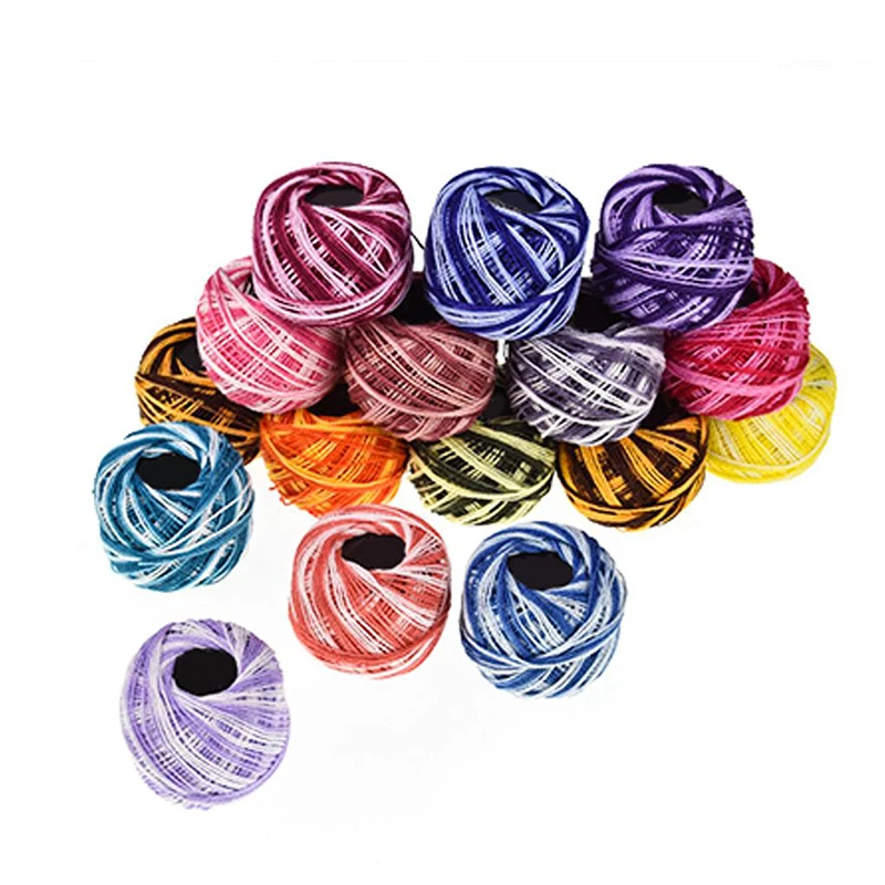 16PcsCross Stitch Thread Embroidery Sewing Thread Diy Hand-Knitted Patch Thread Sewing Supplies Handcraft