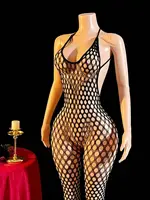 Sexy Adult Crotchless Bodysuits Transparent Bodystocking For Sex Bold Body Suit Open Crotch Erotic Costumes Fishnet Lingerie - Image 6