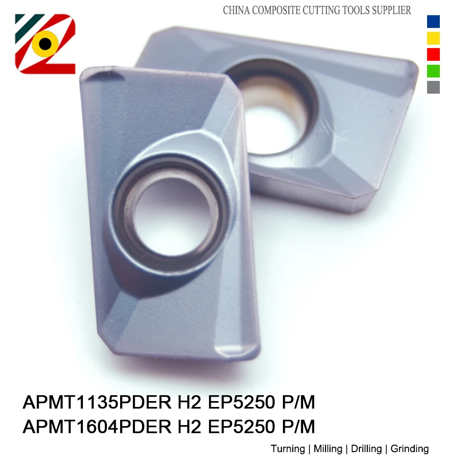 Apmt1135 Apmt1135pder Apmt1604 Apmt1604pder Apmt 1135 1604 Pder H2 M2 Original Face Mill Cutter Bap300r Bap400r Carbide Insert