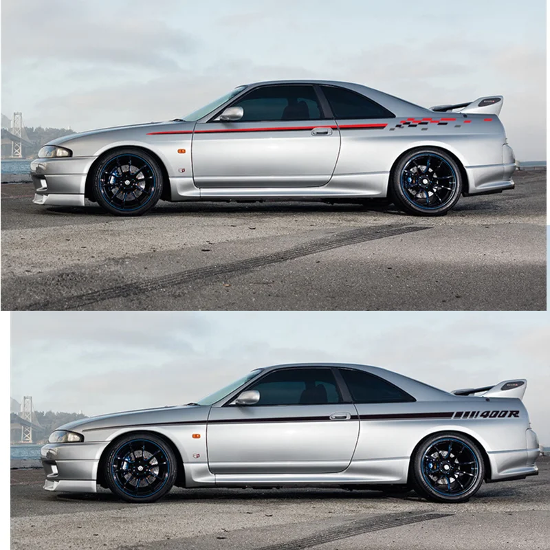 

Car Stickers Vinyl NISMO INSPIRED R-TUNE BODY STRIPE DECAL modification customized sports decals For NISSAN SKYLINE R33