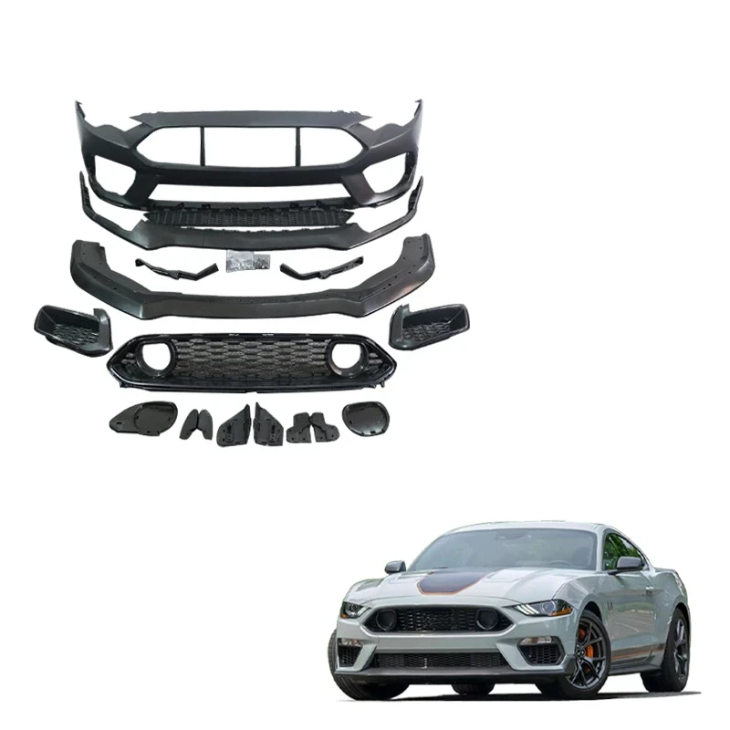 

Langyu 2018-2021 Car Modification Parts PP Plastic Bumper Kits H 1 Body Kit Mustang Front Bumper