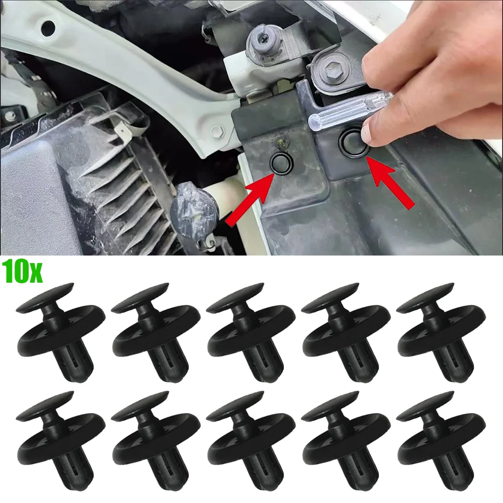 10x Car Engine Cover Bumper Fender Rivet Clip Fastener For Lexus GS 2005 2006 2007 2008 2009 2010 2011 2012 - 2020 New