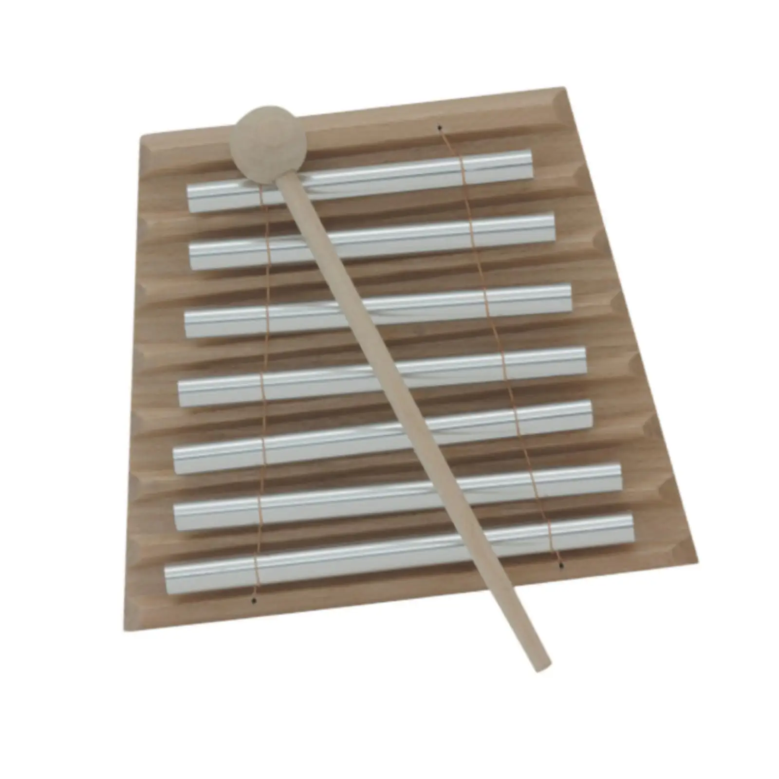 Chime Bell Percussion Instrument 7 Tone Wooden Metal Musical Chimes for Outdoor Garden Decor Gifts