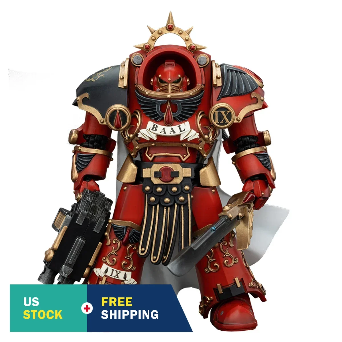 하이플레이 조이토 워해머 호루스 이교도 블러드 엔젤스 군단 프레토르 타르타로스 터미네이터 아머 1/18 액션 피규어