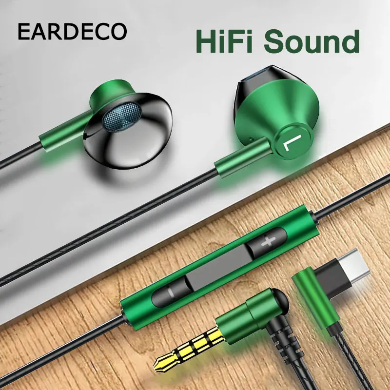 

EARDECO 3.5mm Wired Headphones In Ear Headphone Headset Wired Earphones with Microphone Bass Stereo Earbuds Sport For Xiaomi