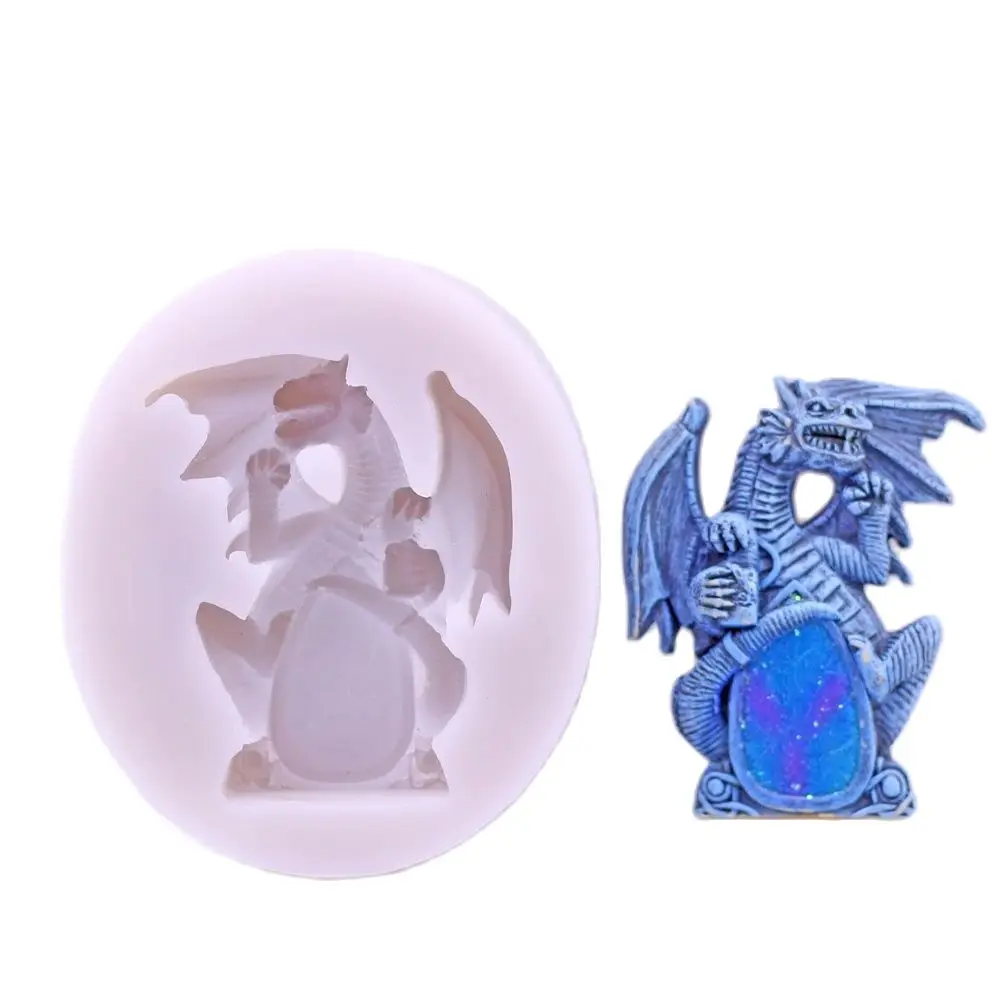 3D Flying Dragon Silicone Cake Topper Mold Fondant Mould for Chocolate Sugarcraft Baking