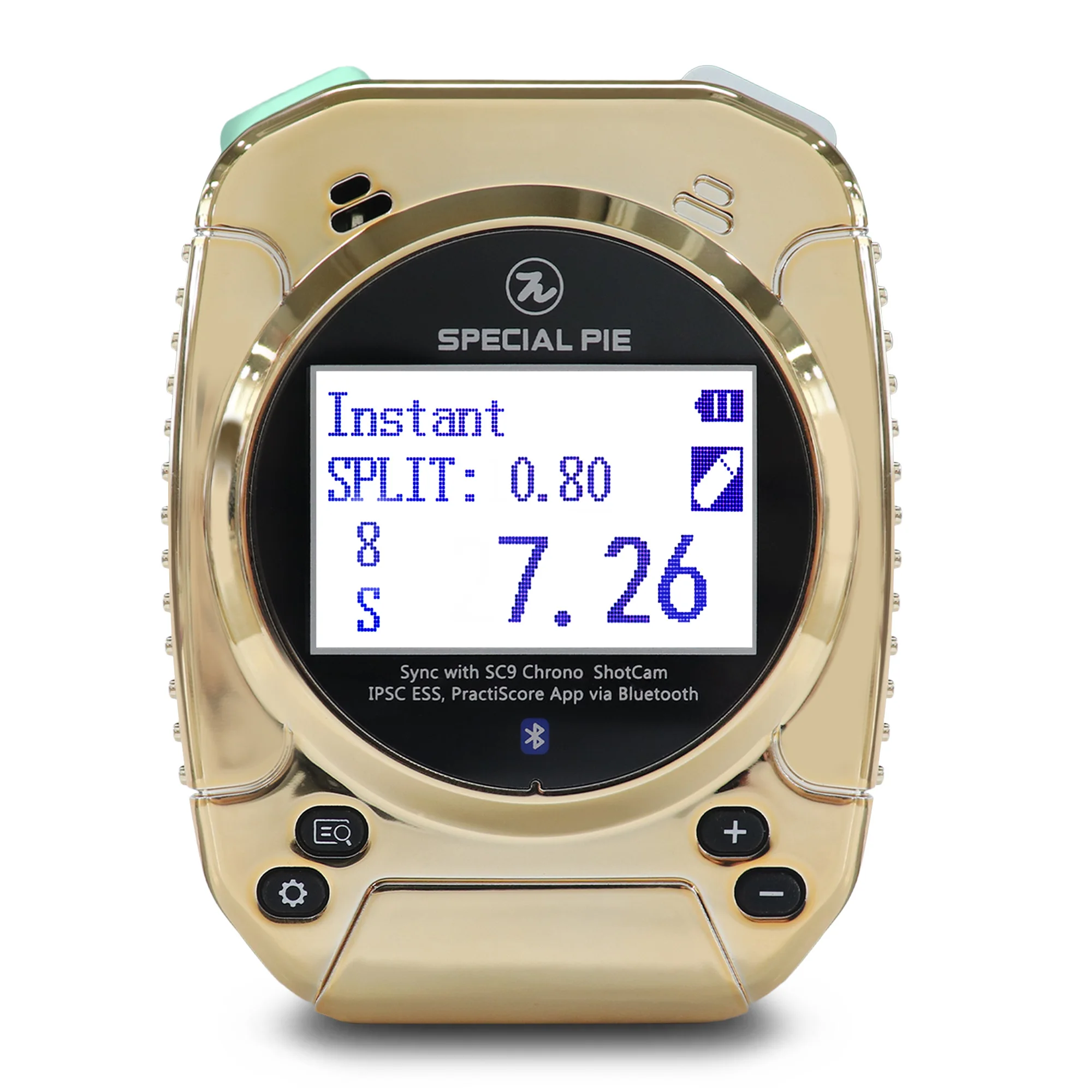 Special Pie M1A2+ IPSC OfficialShot Timer Rechargeable Multilingual 50th Anniversary Gold Limited Edition for IPSC Competitions