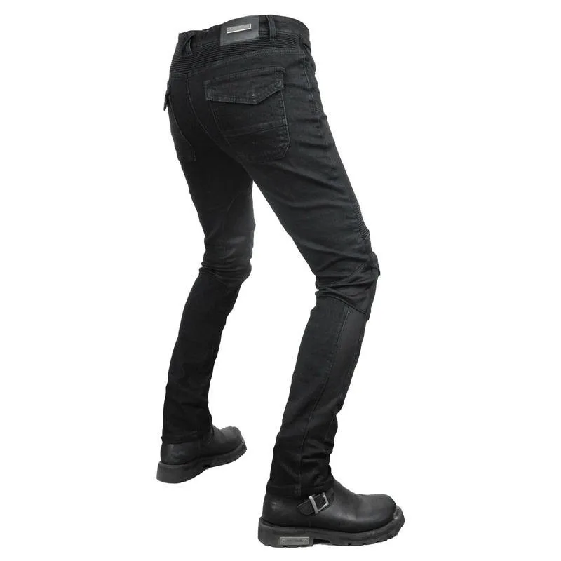 دراجة نارية الصيف ركوب السراويل فوليرو شبكة تنفس حماية الجينز موتوكروس فارس دورة عادية ليتل سليم بنطلون أسود #4