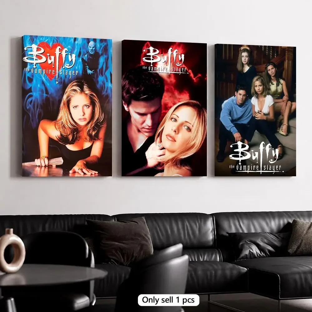TV  B-Buffy the Vampire Slayer Framed Wall Painting Canvas Poster Wooden Stretcher Frame Inner Frame Kit for Wall Art Painting