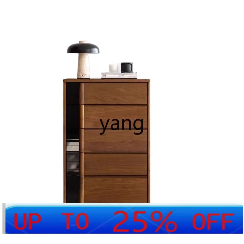 

LTT solid wood chest of drawers new Chinese storage bedroom living room floor-to-ceiling side cabinet