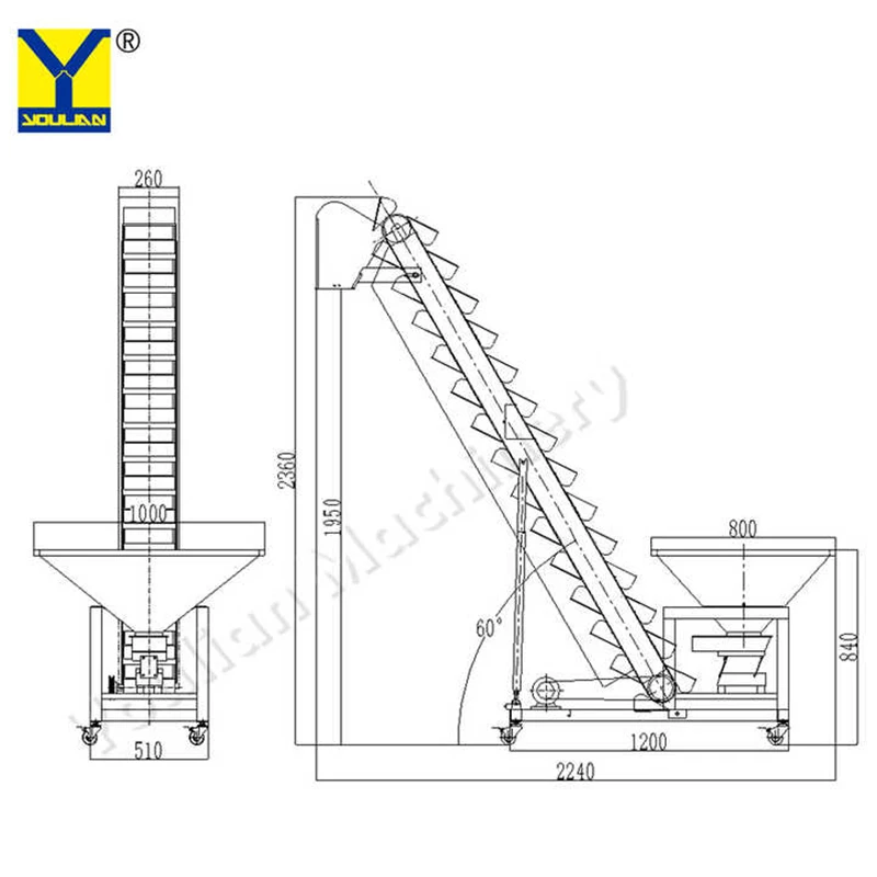 ZX-D Automatic Vertical Continuous Granules Feeding Bucket Elevator for Food Nuts Coffee Bean Grains Pulses Seeds Salt