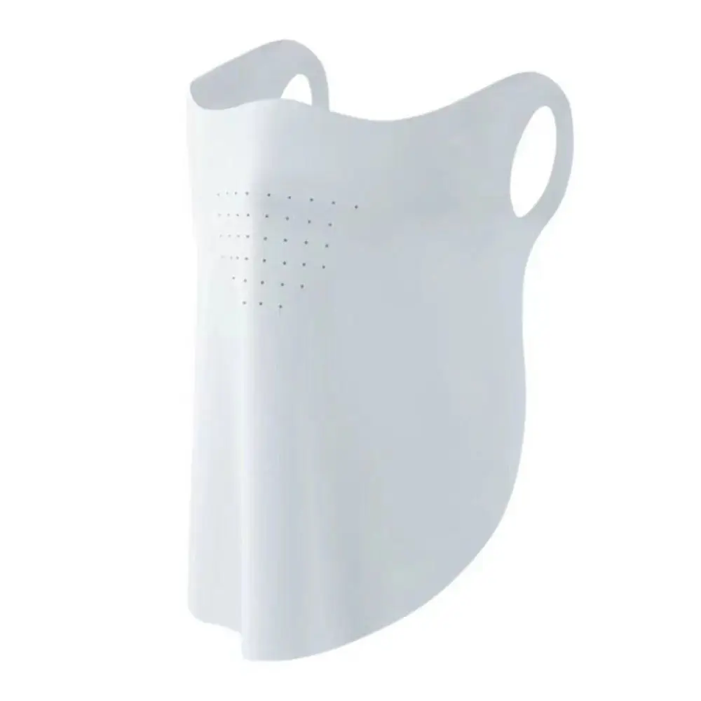 

Однотонная солнцезащитная маска с УФ-защитой, непромокаемая маска из ледяного шелка, защитный экран для лица, летний шарф для лица, солнцезащитный шарф для походов