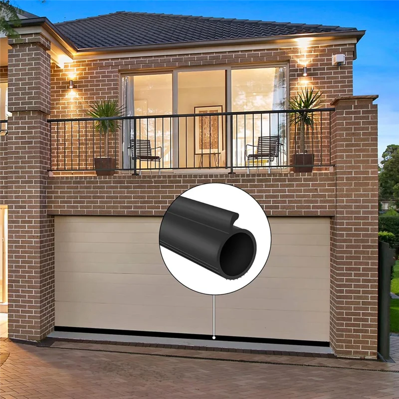 

B50B-Bulb Garage Door Bottom Weatherstripping Garage Door Bottom Seal Fits Single Track Overhead Door Impact Buffer