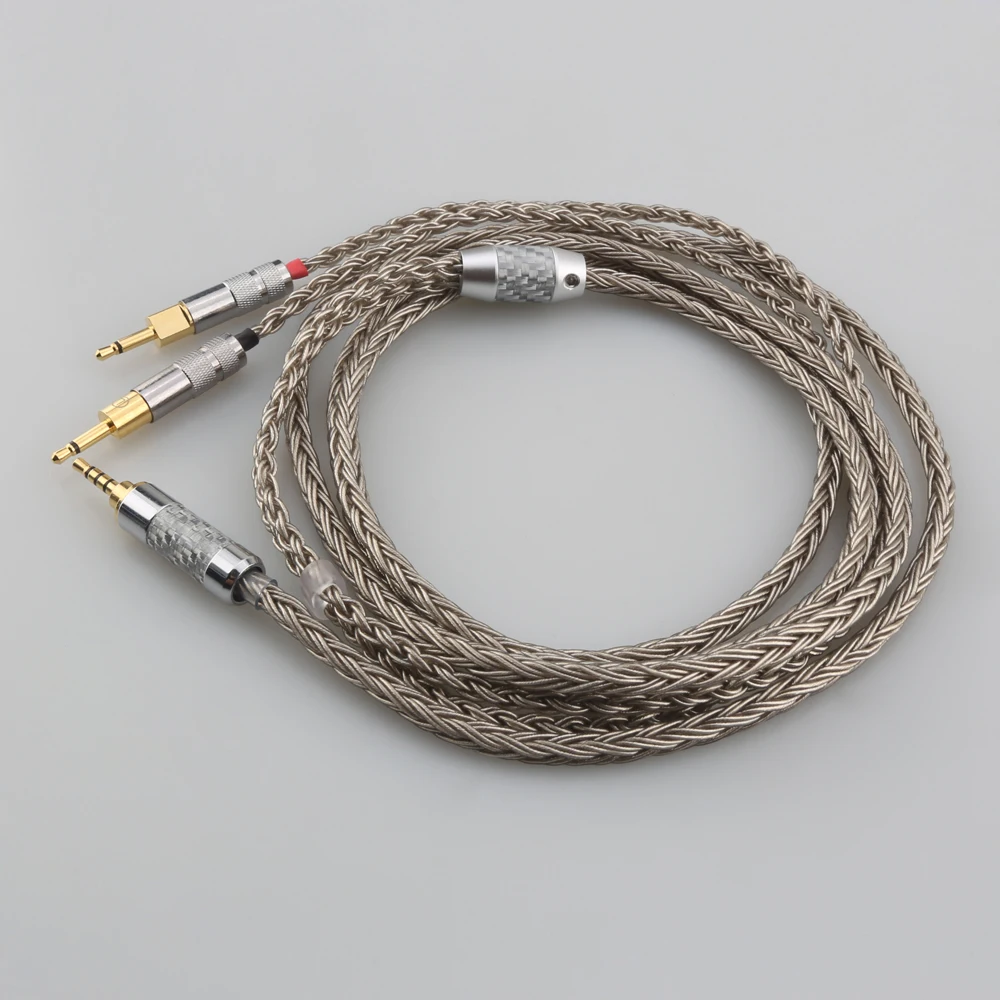 New Balance 3.5 Xlr 4.4 male to Dual 2.5 mm 16 Cores Headphone Earphone Cable hifi cabl  For hd 700 sennheiser hd700 nw zx300a