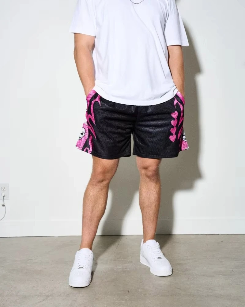 

Men's Gym Fitness Sports Shorts Letter Printed Shorts Training Jogging Shorts Boxing Sports Beach Shorts Street Hip Hop Sports