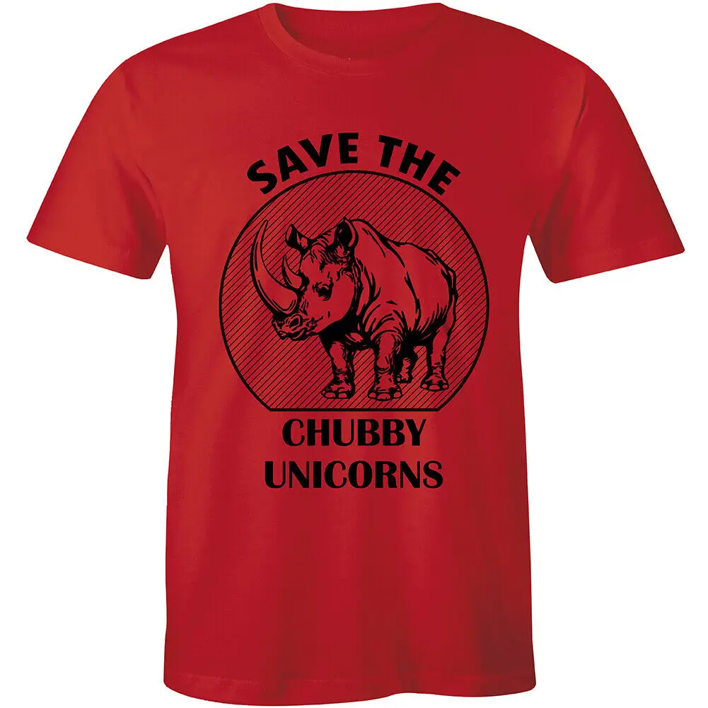 Save The Chubby Unicorns T Shirt Funny Rhino With A Play On Unicorn Parody Shirt