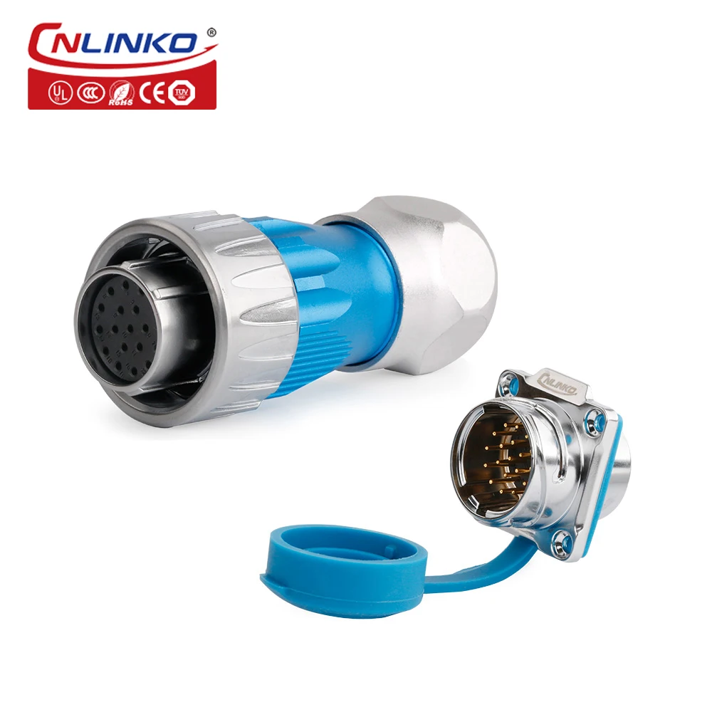 CNLINKO M24 10 12 19 24-pins metalen circulaire luchtvaartconnector GEN3 waterdichte IP68 draadconnector voor industriële medische apparatuur