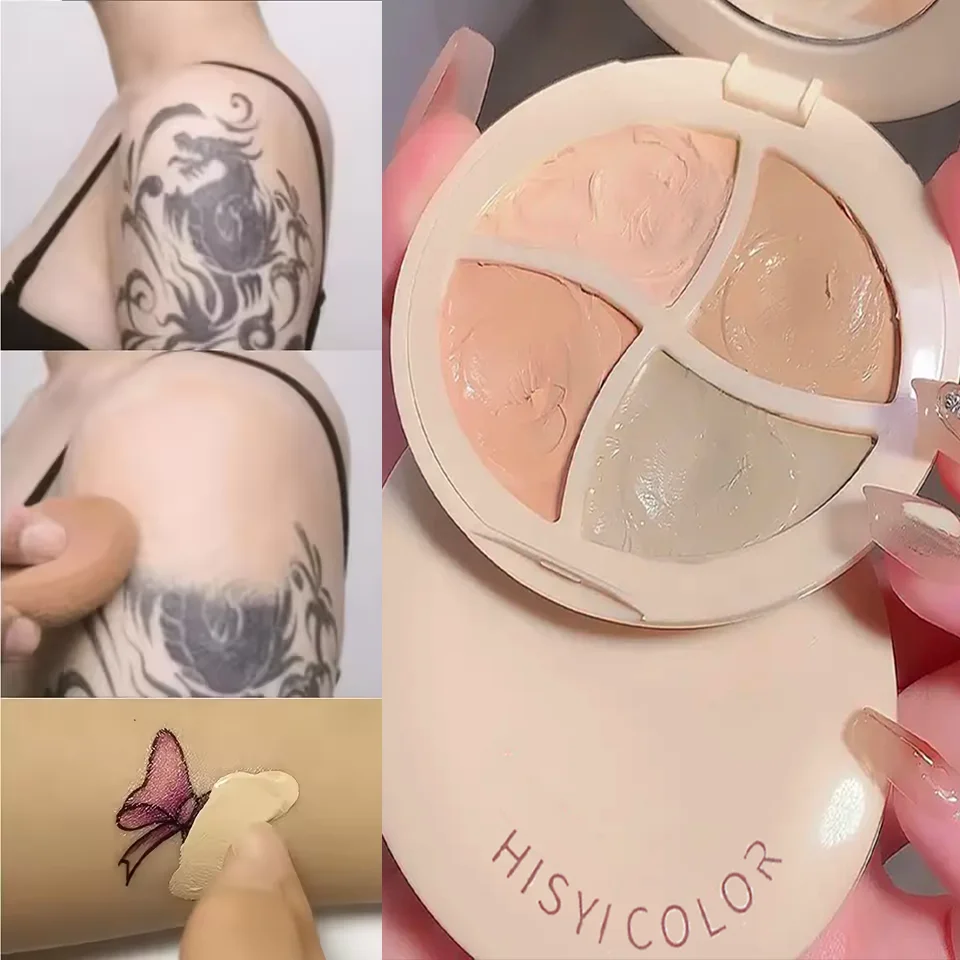 كريم كونسيلر مرطب بأربعة ألوان للهالات السوداء كريم أساس متعدد الألوان لتفتيح المكياج للعيون #1