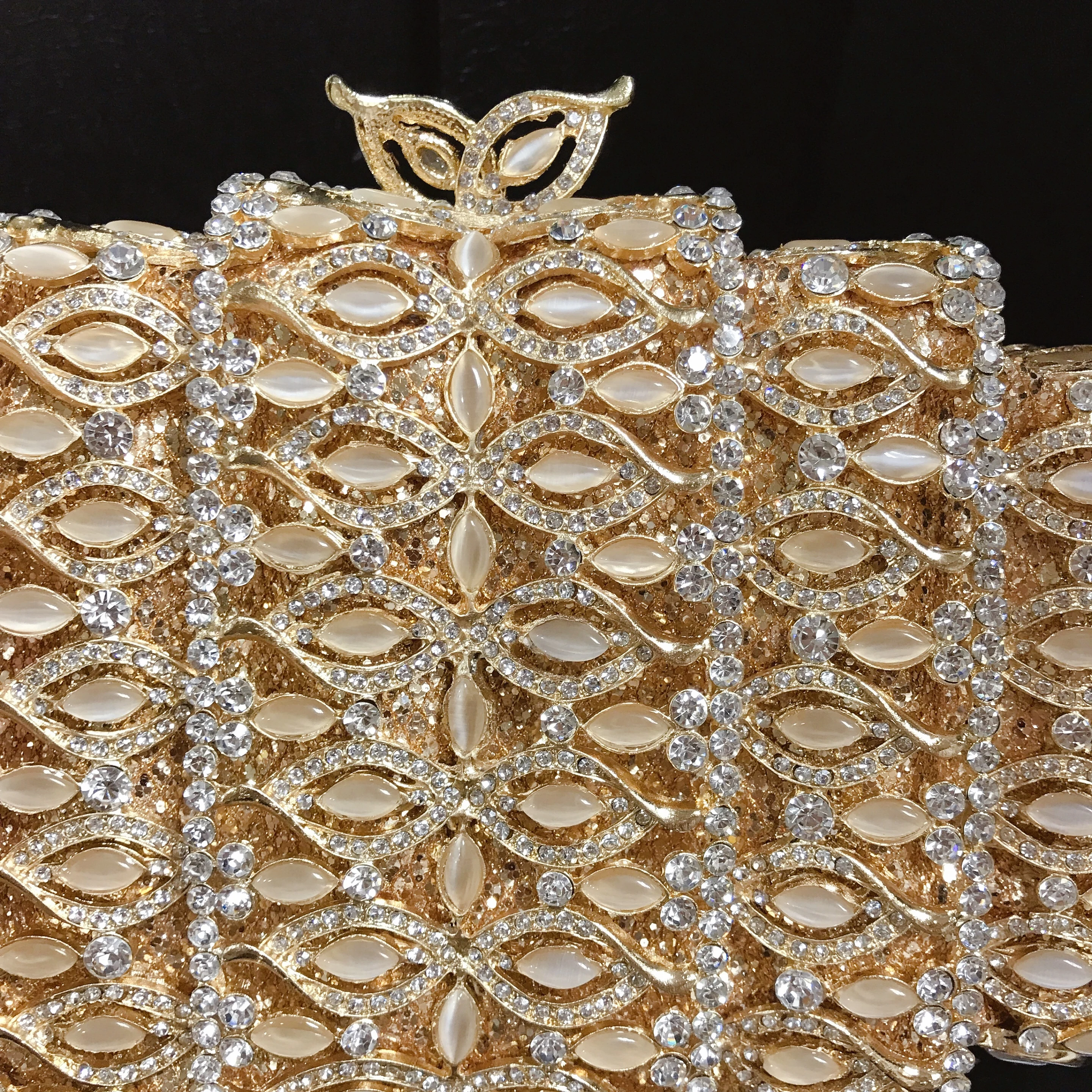 2025 Newest Luxury Fashion Multi Color Crystal Bag Women Silver Rhinestone Clutch Evening Bag With Lock