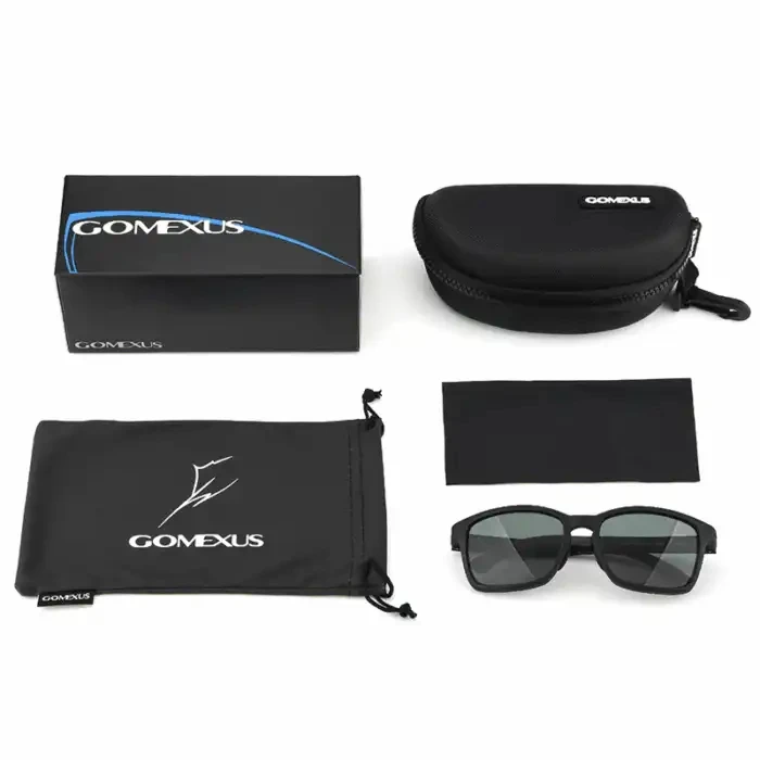 Gomexus Polarisierte Angelbrille CR39 Gläser UV-Schutz Outdoor-Sportbrille J15 – Detail 8