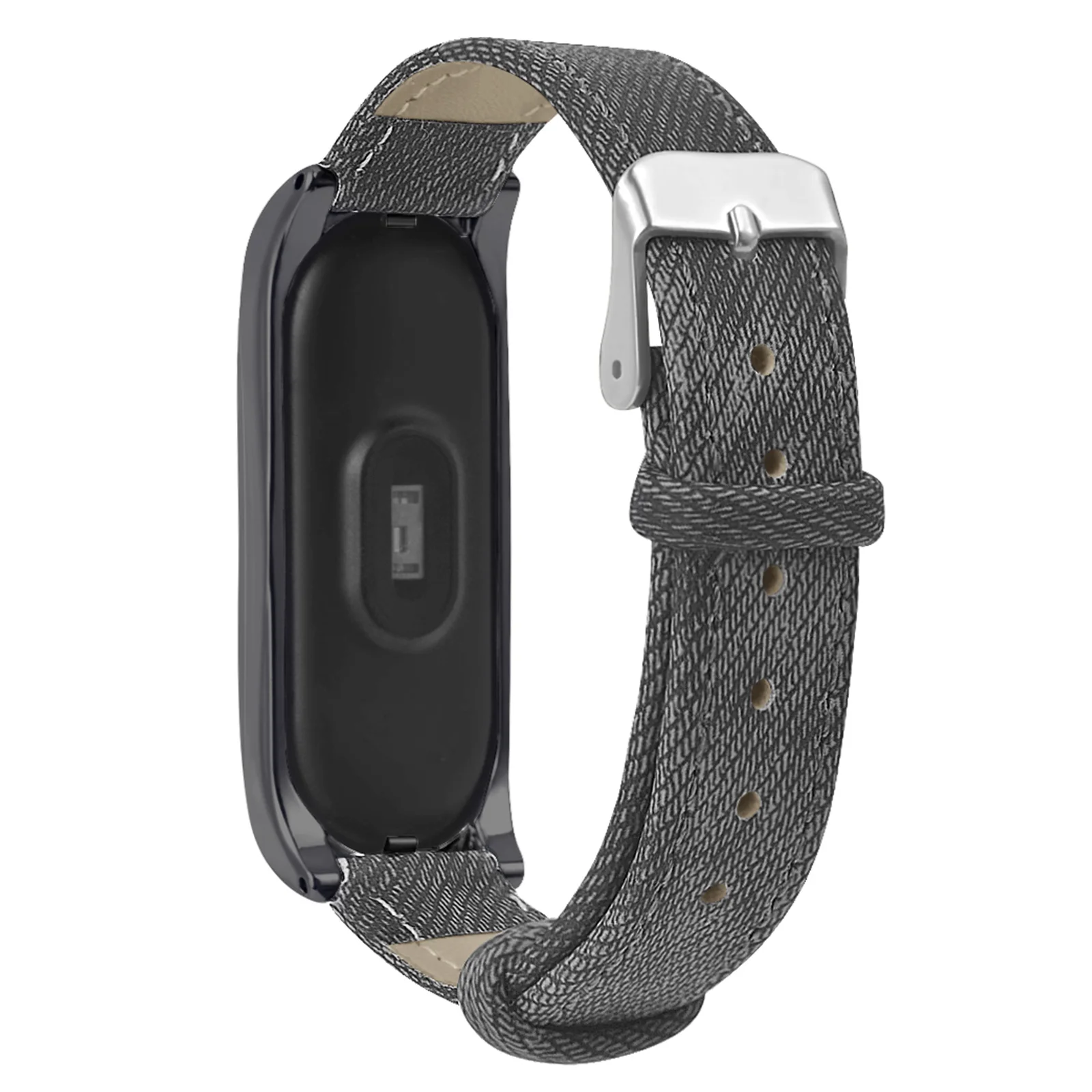 

Denim Textured Watch Strap Durable Vintage Wristb for Men Fitness 5 5 Adjustable Size High Quality Material Comfortable