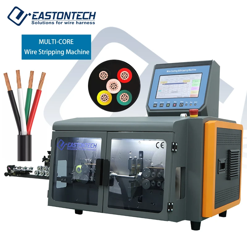 FACTORY Fully Automatic Multicore Cable Cut Strip Machine Sheath Wire Cutter for Cable Manufacture Equipment 4-30mm2 (cores ≤ 6)