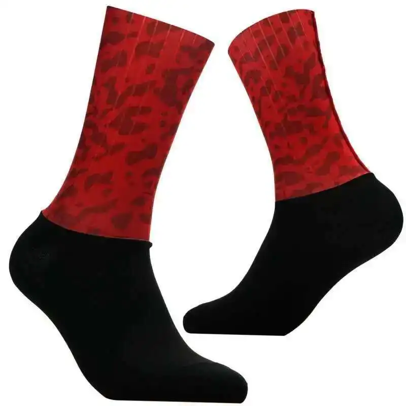 

Aero носки Bike Team 2025, бесшовные противоскользящие велосипедные носки, компрессионные спортивные носки для гонок на открытом воздухе