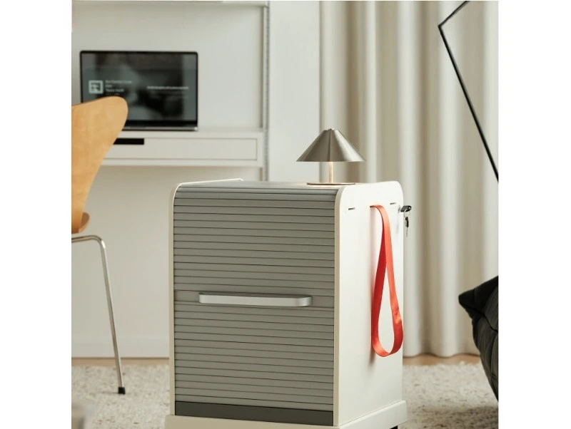 Research Institute Movable Under-Table Storage Cabinet Roller Shutter Door Cabinet Locked File Cabinet Locker Ins Wind Bedside