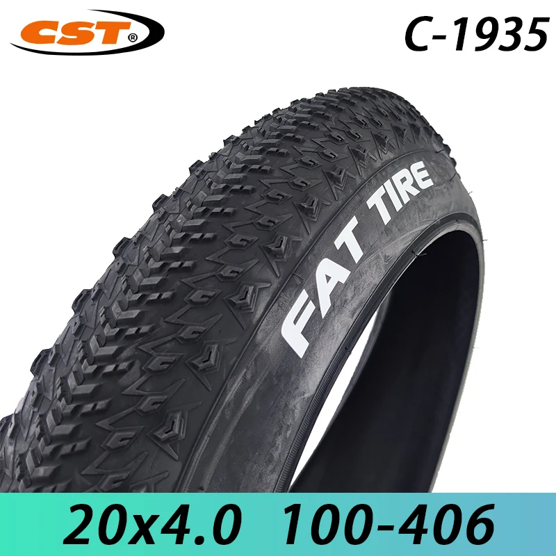 CST 20x4.0 Fat Tire Electric Snowmobile Beach Bicycle Tire for MTB Off-Road Bike Front Rear Wheel Anti-Slip Fat Tire C-1935/1752