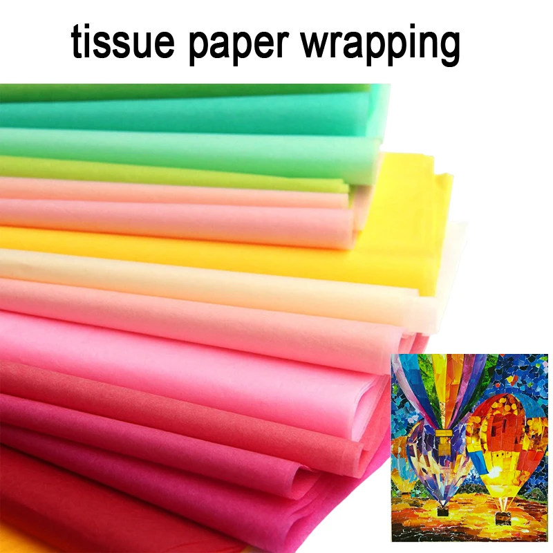10PCS/50cmx250cm Crepe Paper DIY Flowers Decoration Soft Colorful Craft Paper for Gift Wrapping Birthday Wedding Party Flower