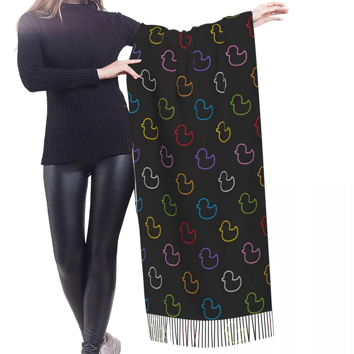 Custom Female Large 5352123e9793e6454612a88e5d9f5e94 Scarves Women Winter Soft Warm Tassel Shawl Wraps Scarf