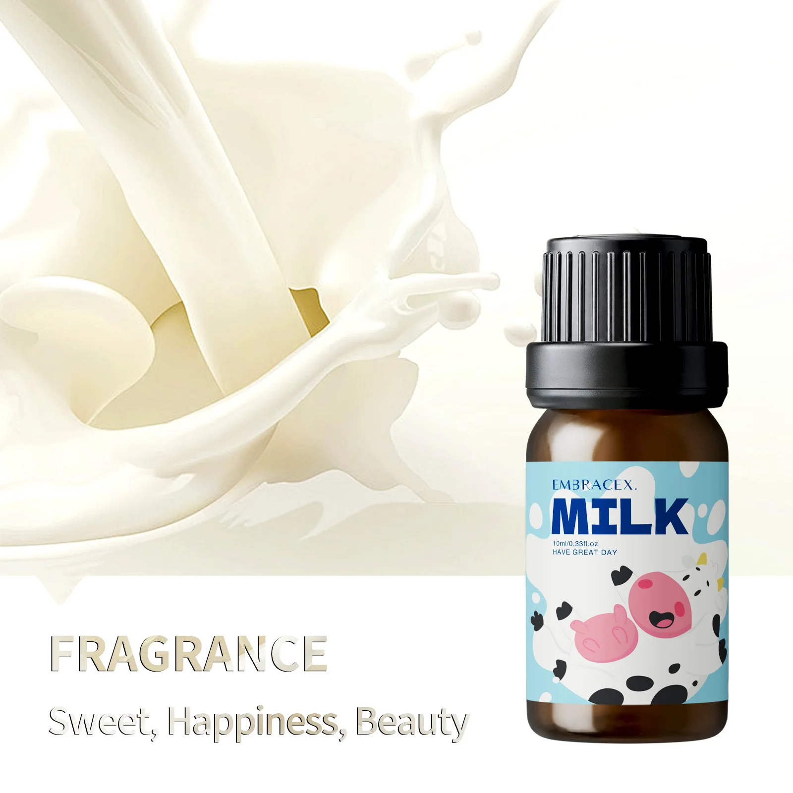 10ml Milk Fragrance Oils Reed Diffuser Oil Long Lasting Fragrance For Car Diffusers For Women Gift