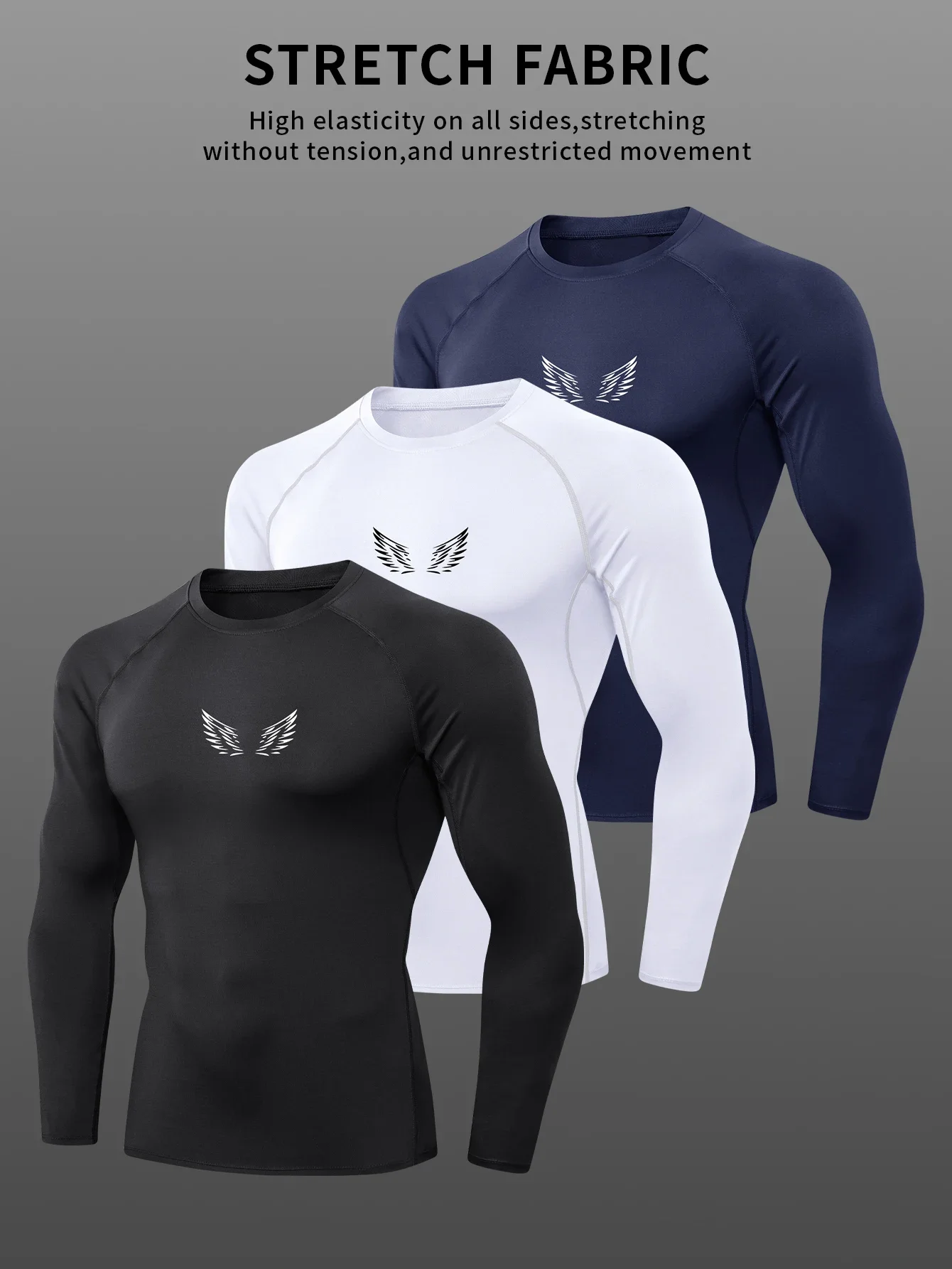 The 2025 New Running T-shirt Features Cool Sci-fi Prints, Is Soft, Highly Elastic and Comfortable, and Moves with the Shape